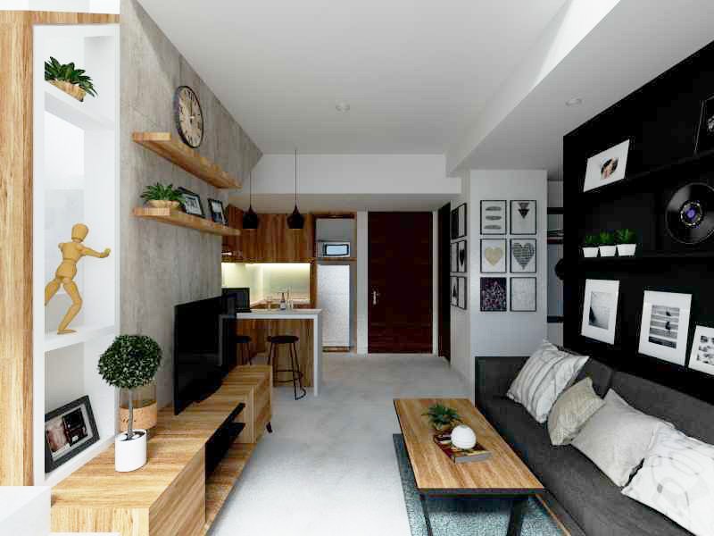 Contoh desain apartemen minimalis modern