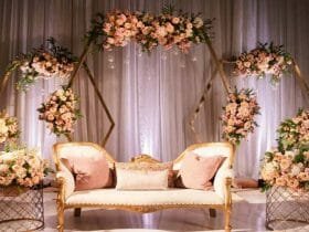dekorasi pernikahan indoor minimalis
